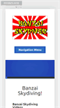 Mobile Screenshot of banzaiskydiver.com